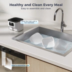 DOMIPET - Wi-Fi Automatic Pet Feeder with Camera & Night Vision, Two-Way Audio, 6L.