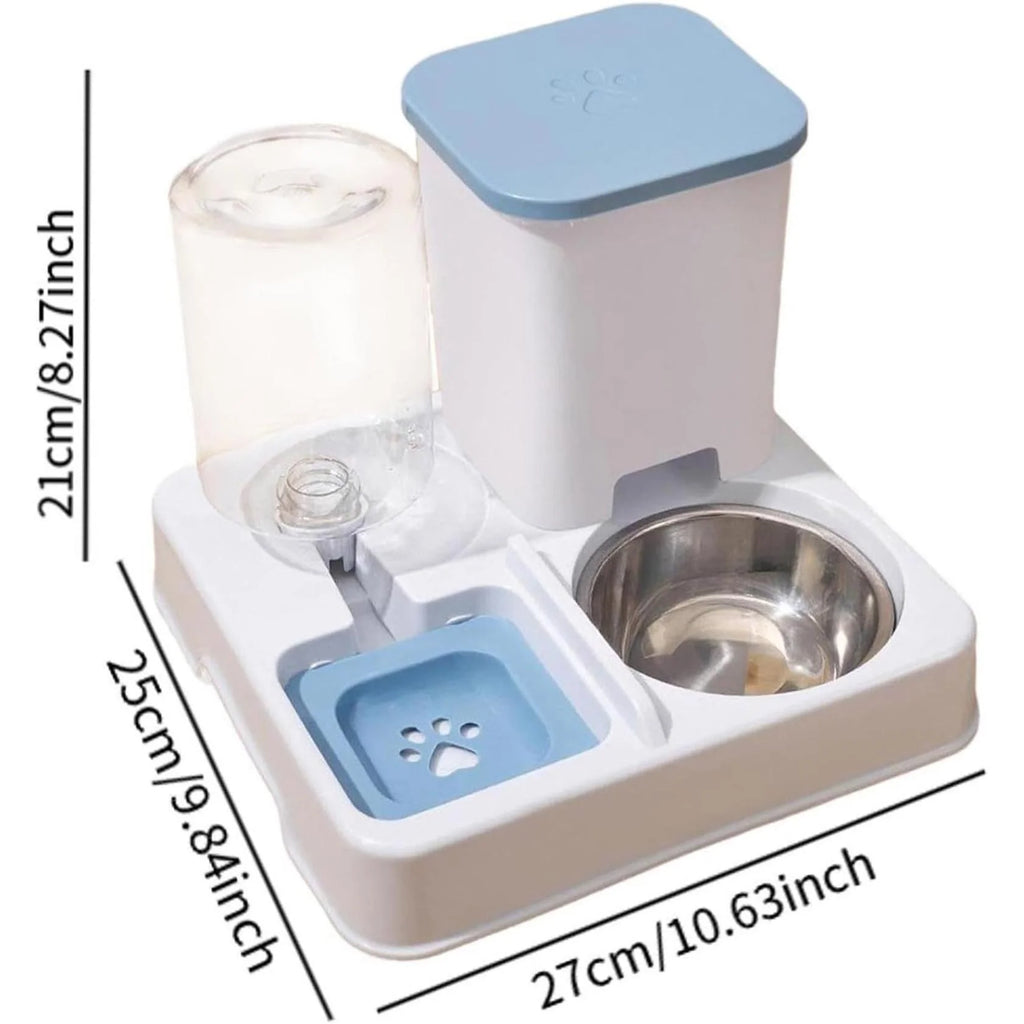Dog Water Bowl Dispenser Automatic Cat Feeder Cat Food Dispenser 2-In-1 Dry Wet Separation Feeder