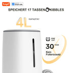 4L Automatic Pet Feeder For1/2Cats,Wifi Smart Feed Automatic Pet Feeder for Cats& Dogs