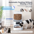 DOMIPET - Wi-Fi Automatic Pet Feeder with Camera & Night Vision, Two-Way Audio, 6L.
