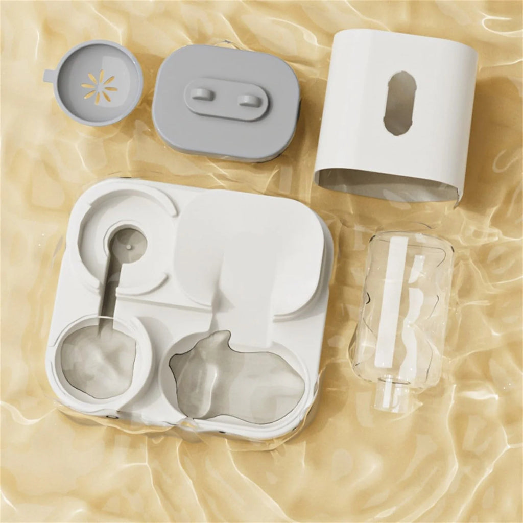 Automatic Dual Bowl Pet Feeder & Water Dispenser with Adjustable Portion Control.