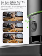 Automatic Cat Feeder — Camera Pet Smart Cat Food Kibble Dispenser 2.4G/5Gwifi.