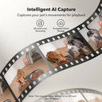 Petlibro Granary Automatic Two Cat with Camera Cat & Dog Feeder, 5-L, Black