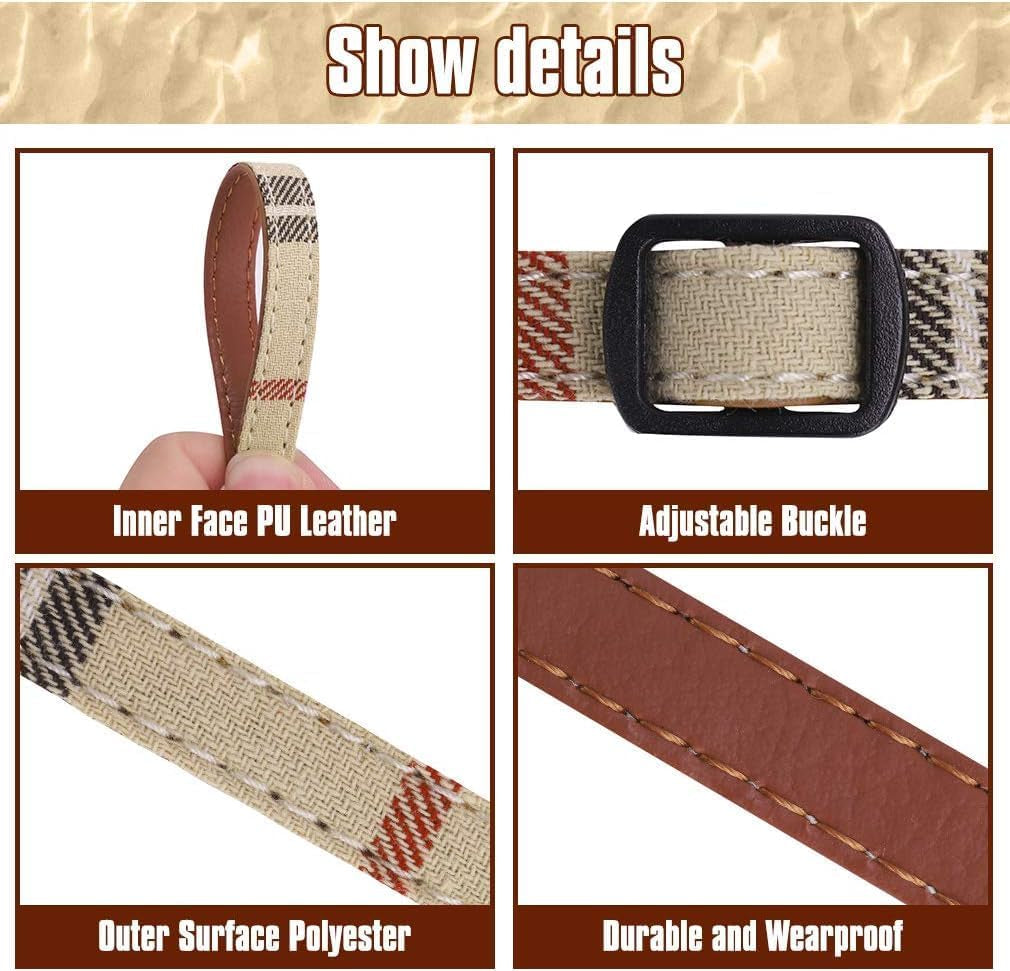 KOOLTAIL Breakaway Cat Collars – 2-Pack Plaid Bandana Set