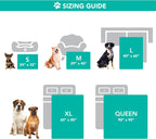 Petami Waterproof Dog Blanket for Queen Bed Large XL Dog Throw for Couch Cover Leakproof Furniture Protection, Sherpa Fleece, Reversible Soft Washable 90X90 Light Gray