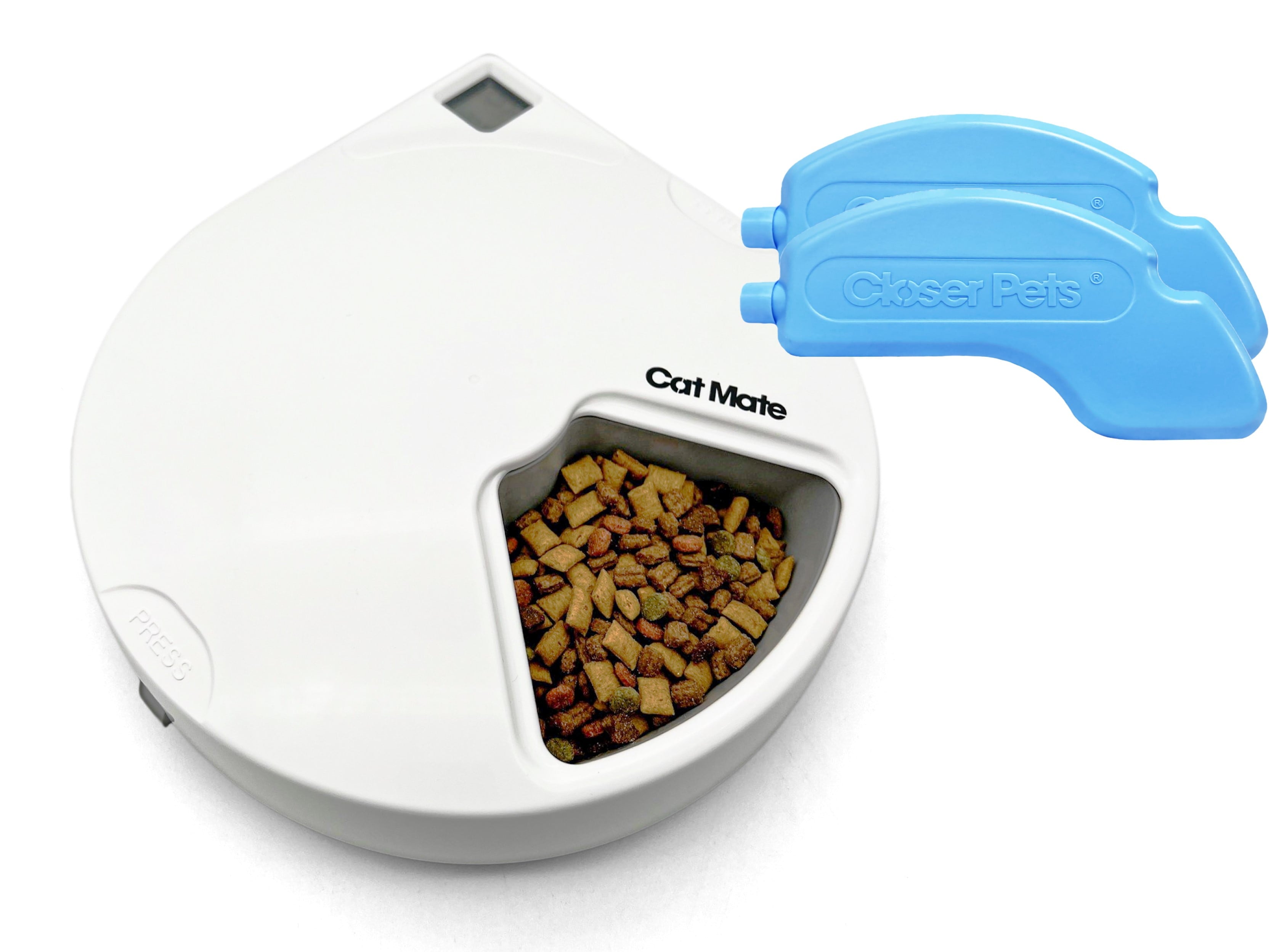 Cat Mate C300 Automatic Pet Feeder with Digital Timer and Ice Pack - for Cats and Small Dogs