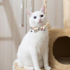 KOOLTAIL Breakaway Cat Collars – 2-Pack Plaid Bandana Set