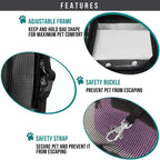 Petami Dog Purse Carrier for Small Dogs, Airline Approved Soft Sided Pet Carrier with Pockets, Ventilated Dog Carrying Bag for Puppy Cat, Dog Travel Supplies Bag, Sherpa Bed, Max 12 Lbs, Purple