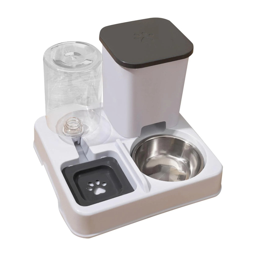 Dog Water Bowl Dispenser Automatic Cat Feeder Cat Food Dispenser 2-In-1 Dry Wet Separation Feeder