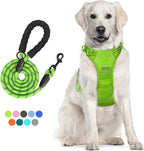 Dog Harness and Leash Combo, Escape Proof,  5 Feet Leash, Reflective Adjustable.