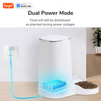 4L Automatic Pet Feeder For1/2Cats,Wifi Smart Feed Automatic Pet Feeder for Cats& Dogs