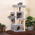 Hey-Brother - Large Cat Tree Tower with 2 Plush Condos