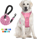 Dog Harness and Leash Combo, Escape Proof,  5 Feet Leash, Reflective Adjustable.